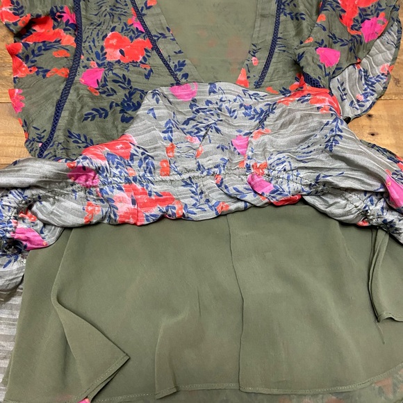 TANYA TAYLOR Anita Flutter Sleeve Blouse - Picture 10 of 14